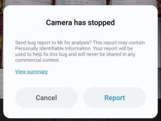 Camera keeps stopping mi smartphone, how to fix