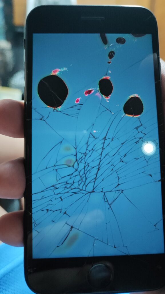 How to fix black spots on phone screen