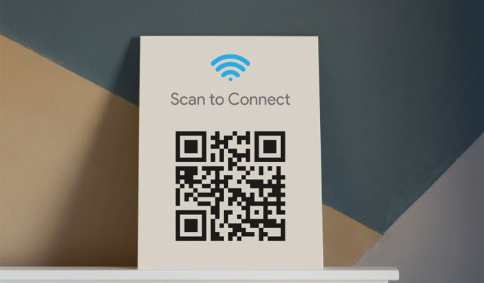 How to scan wifi qr code huawei